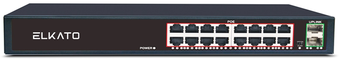 سوئیچ شبکه 16 پورت الکاتو مدل EL-1SG1602GP-250W